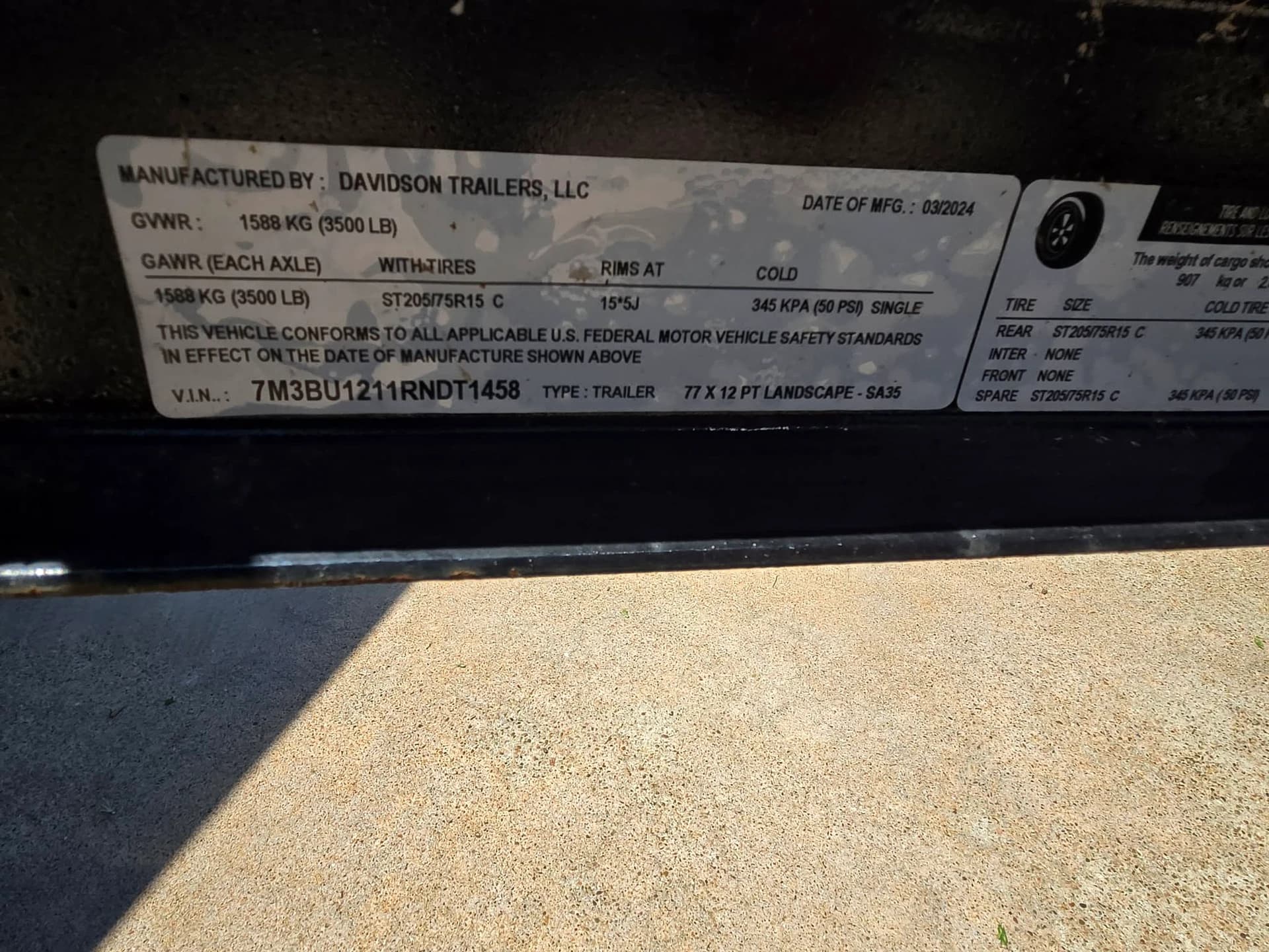 2024 DAVIDSON 77X122 LANDSCAPE-TRAILER — photo 9 of 9